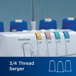 1034D Serger, Heavy-Duty Metal Frame Overlock Machine, 1,300 Stitches Per Minute, Removeable Trim Trap, 3 Included Accessory Feet - Image 6